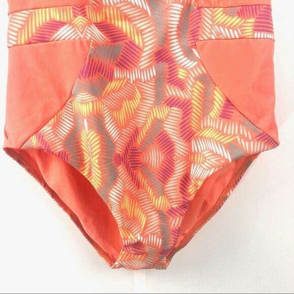 Nwt Kooey Australia Rosie Peach Print Swimsuit Size XS - Picture 6 of 7